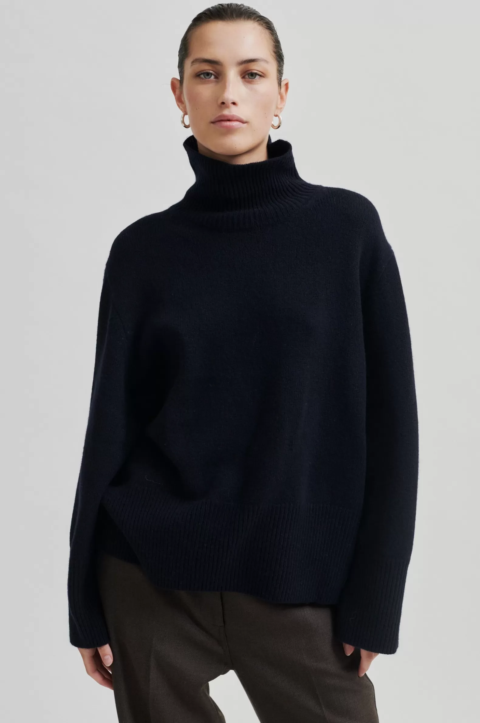 Second Female Alpha Knit T-Neck- Knitwear And Cardigans