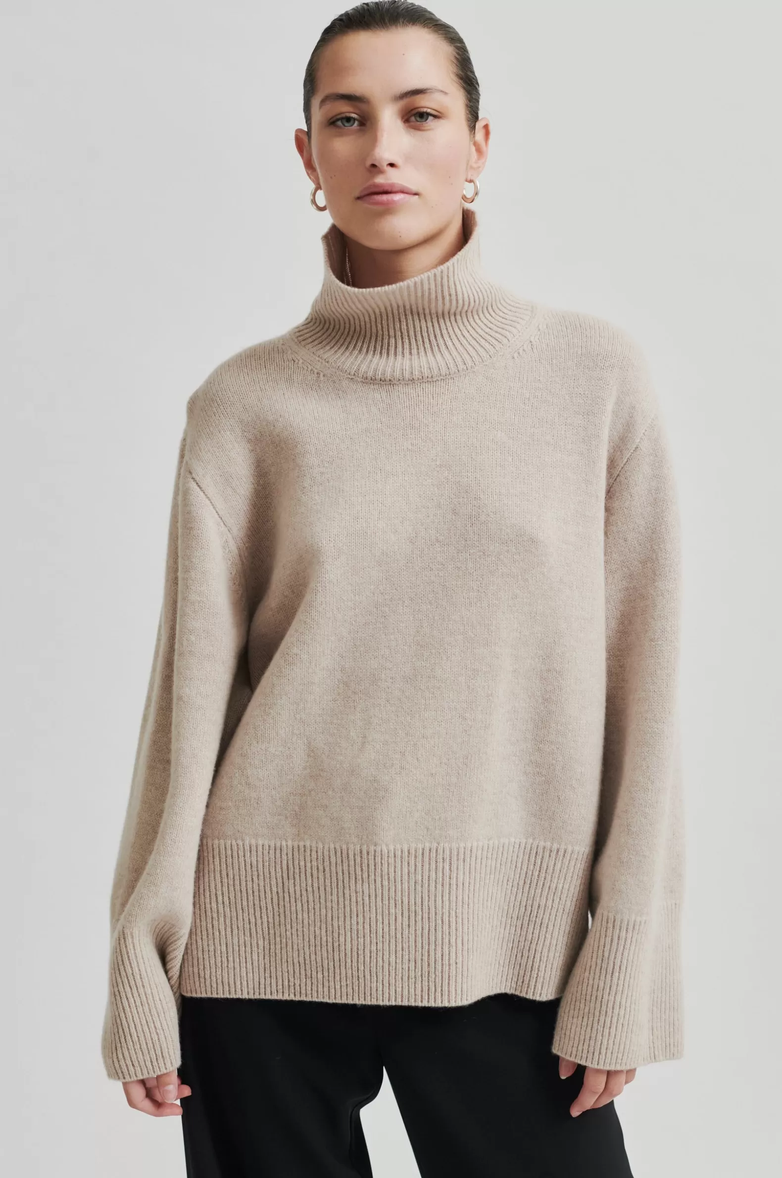 Second Female Alpha Knit T-Neck- Knitwear And Cardigans