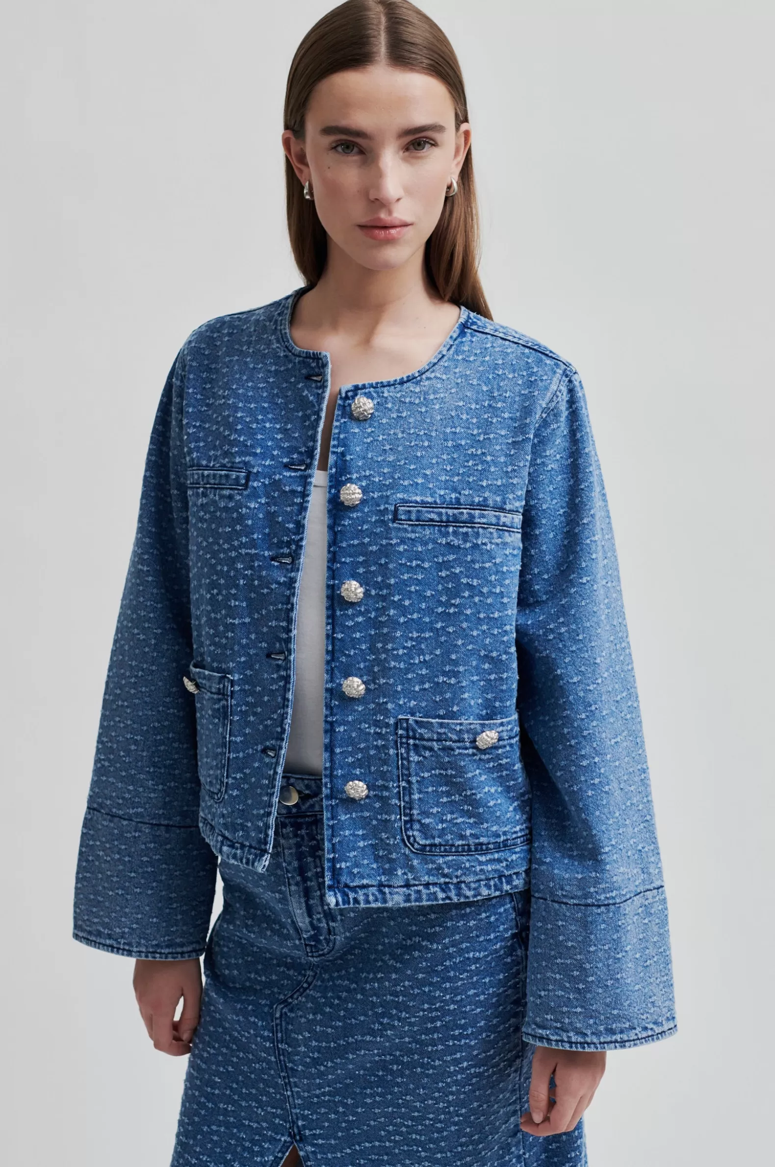 Second Female Angola Denim Jacket- Denim Styles | Coats And Jackets