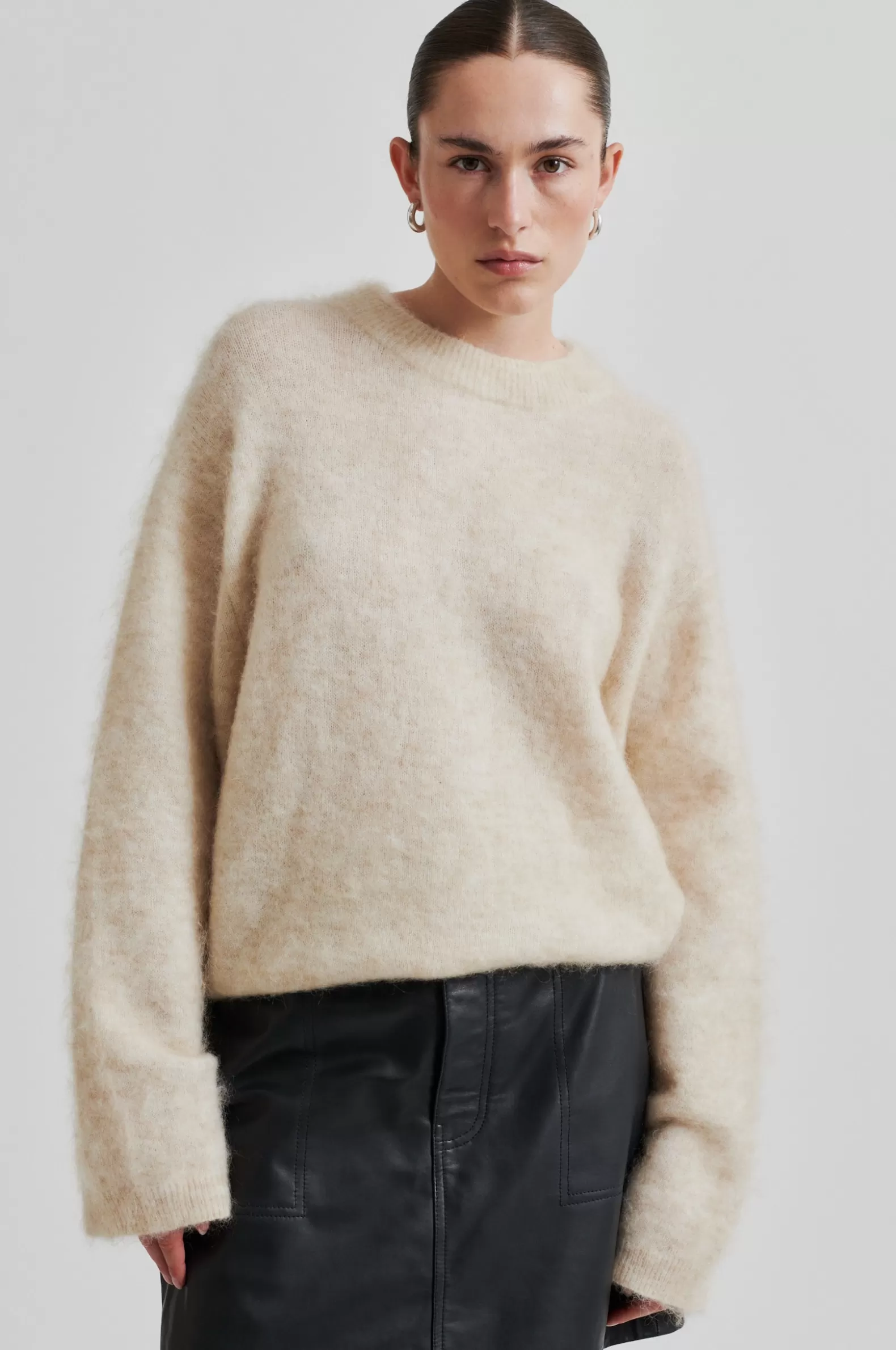 Second Female Anneleen Knit O-Neck- Knitwear And Cardigans