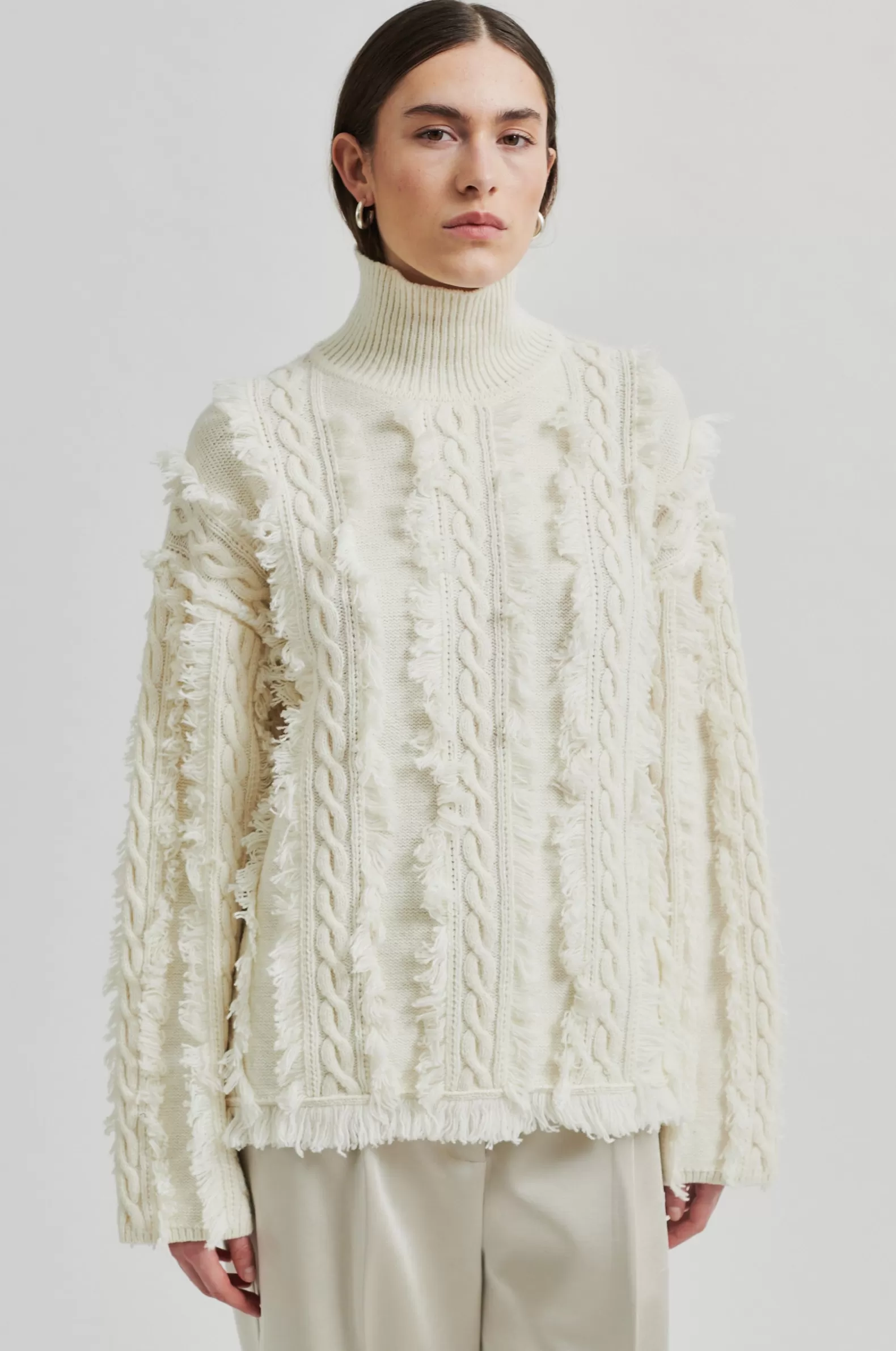 Second Female Authentic Knit T-Neck- Knitwear And Cardigans