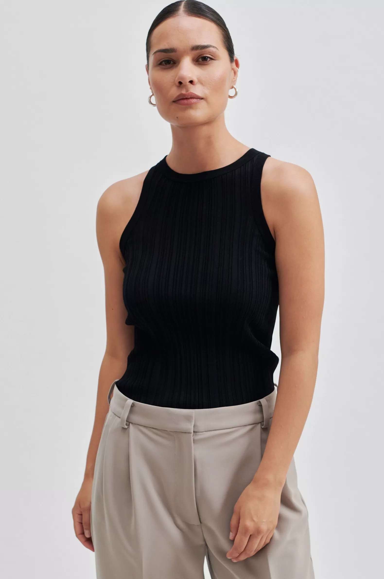 Second Female Balima Knit Tank Top- Knitwear And Cardigans