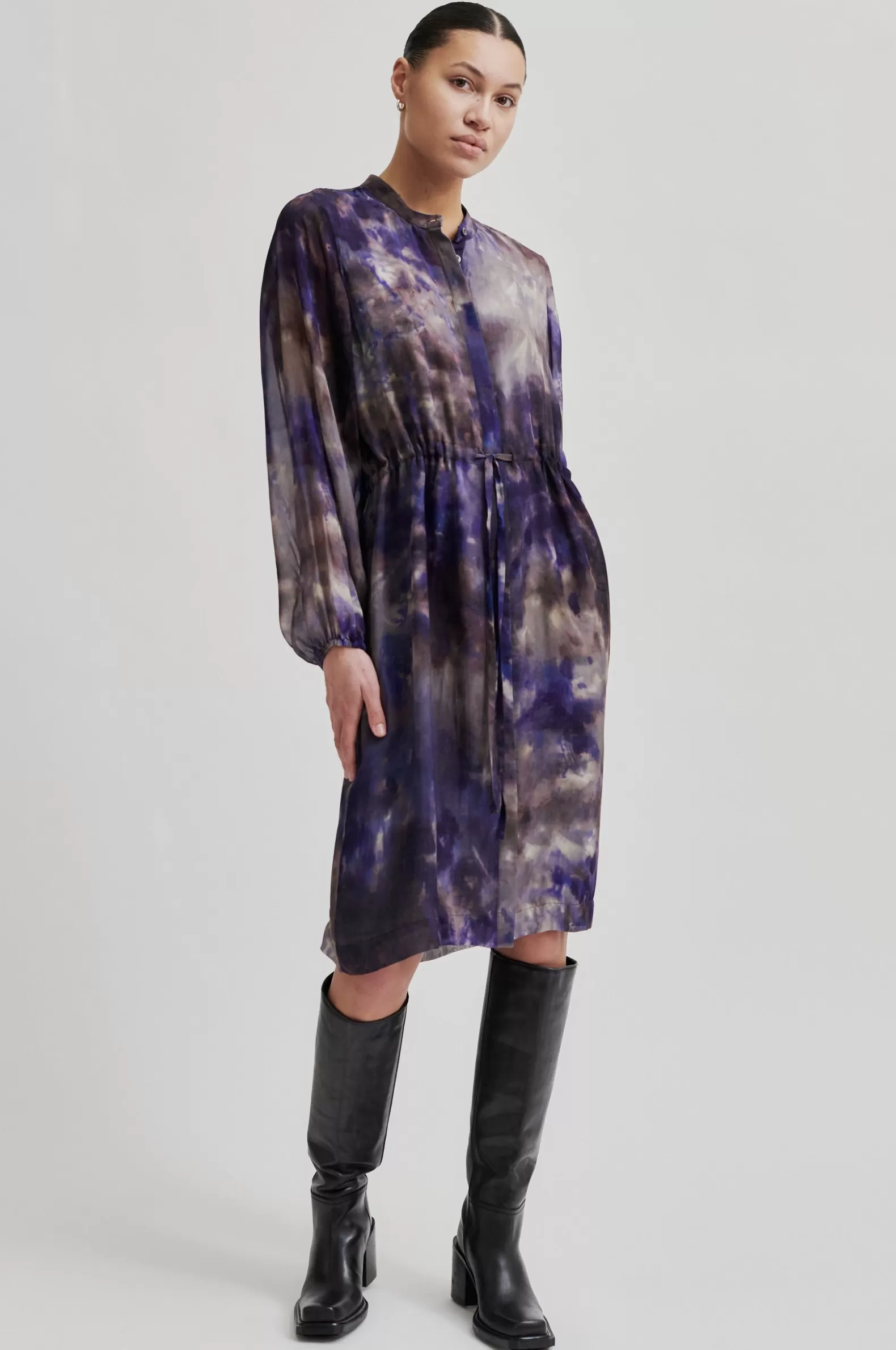 Second Female Blurry Shirt Dress- Dresses