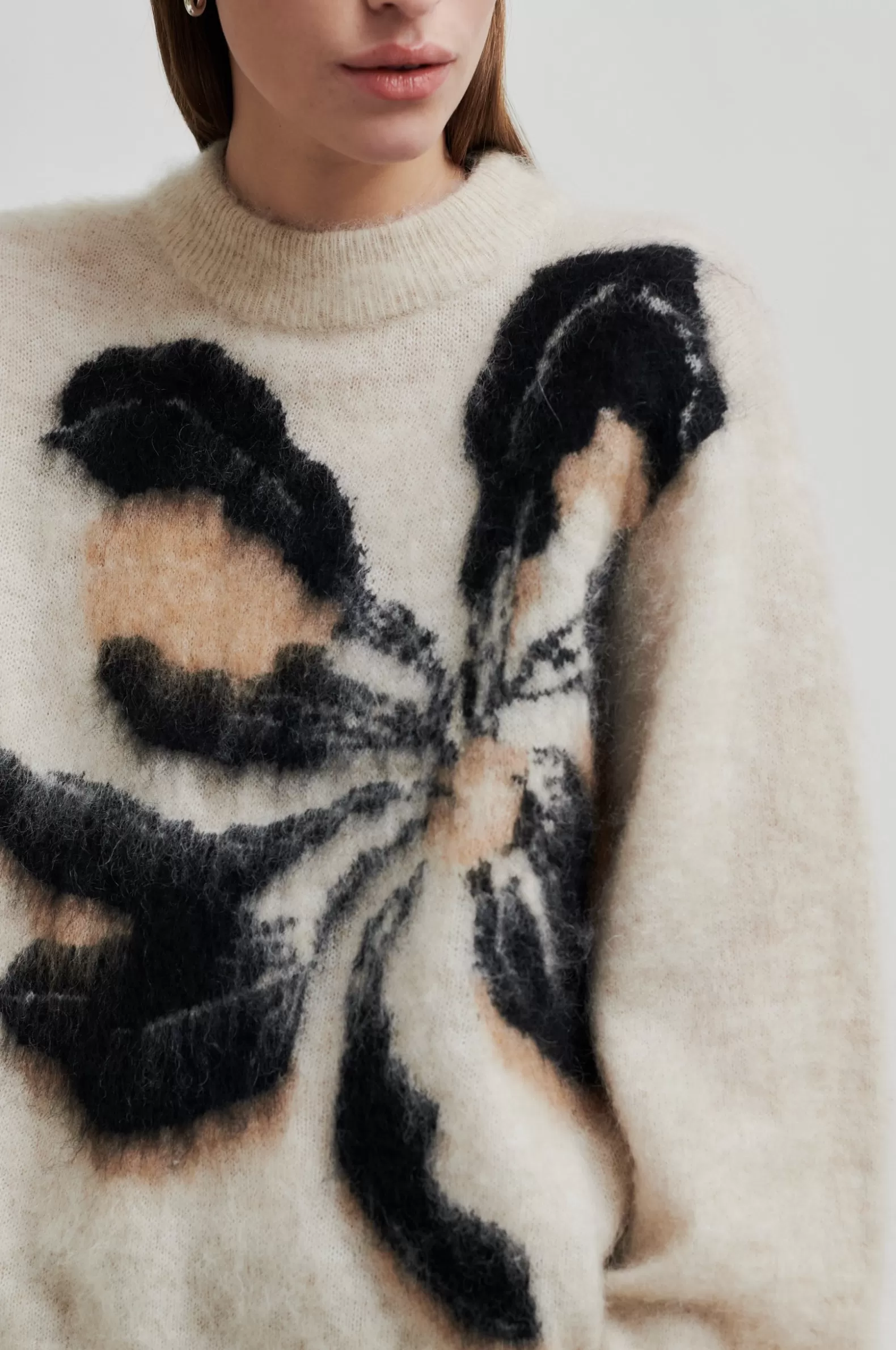 Second Female Botanic Knit O-Neck- Knitwear And Cardigans