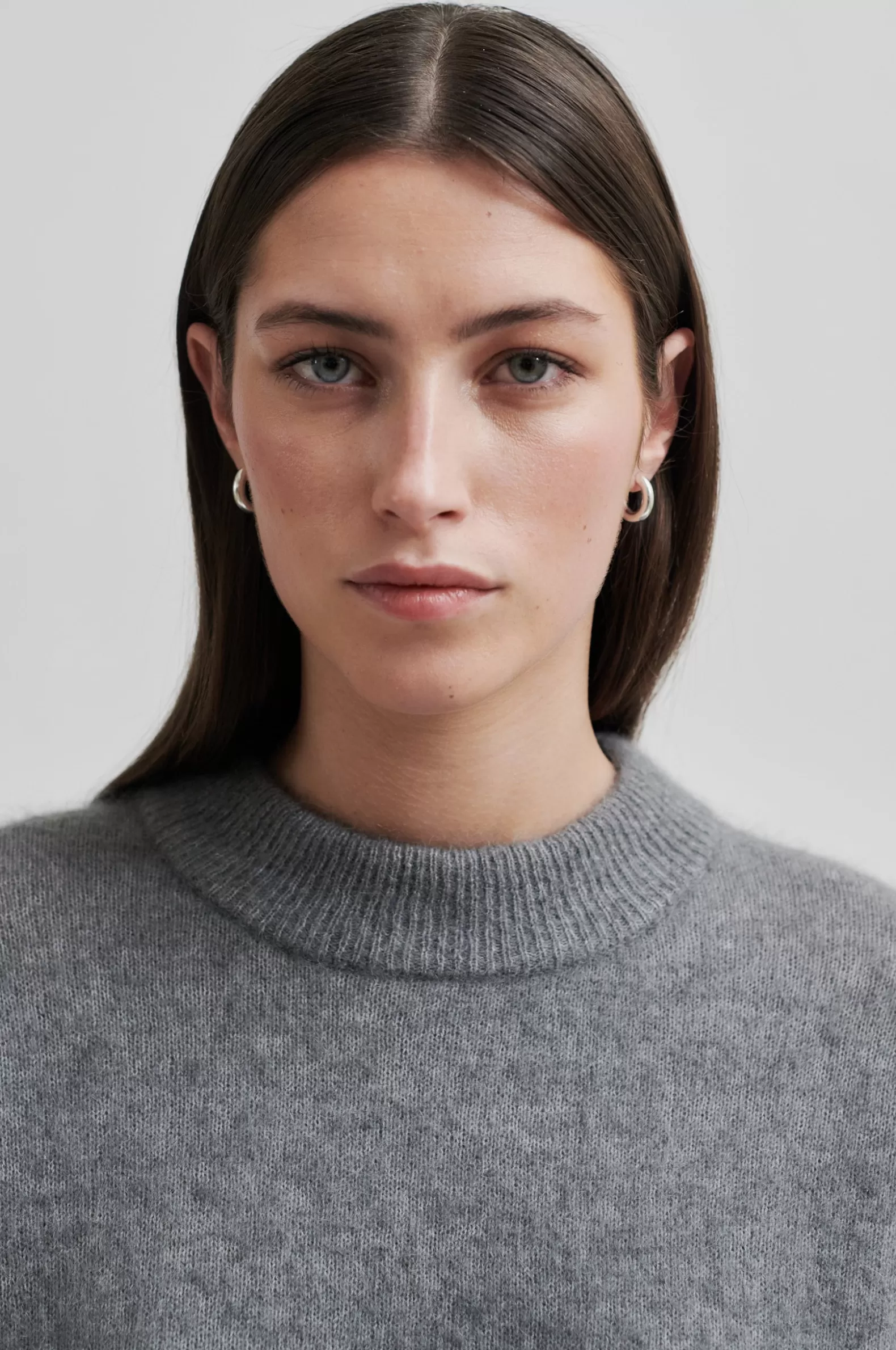 Second Female Brook Knit Drop Shoulder O-Neck- Knitwear And Cardigans