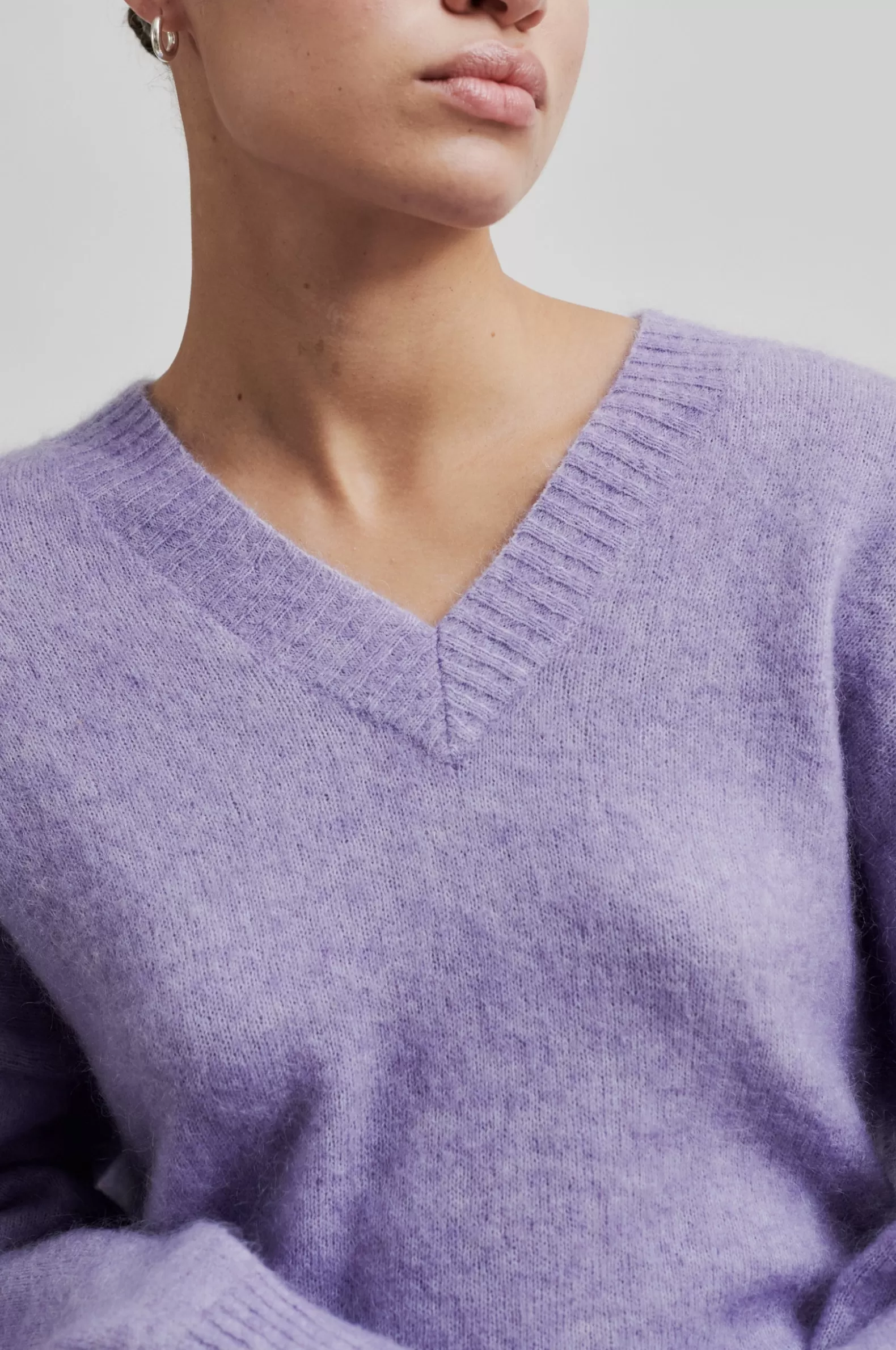 Second Female Brook Knit Loose V-Neck- Knitwear And Cardigans