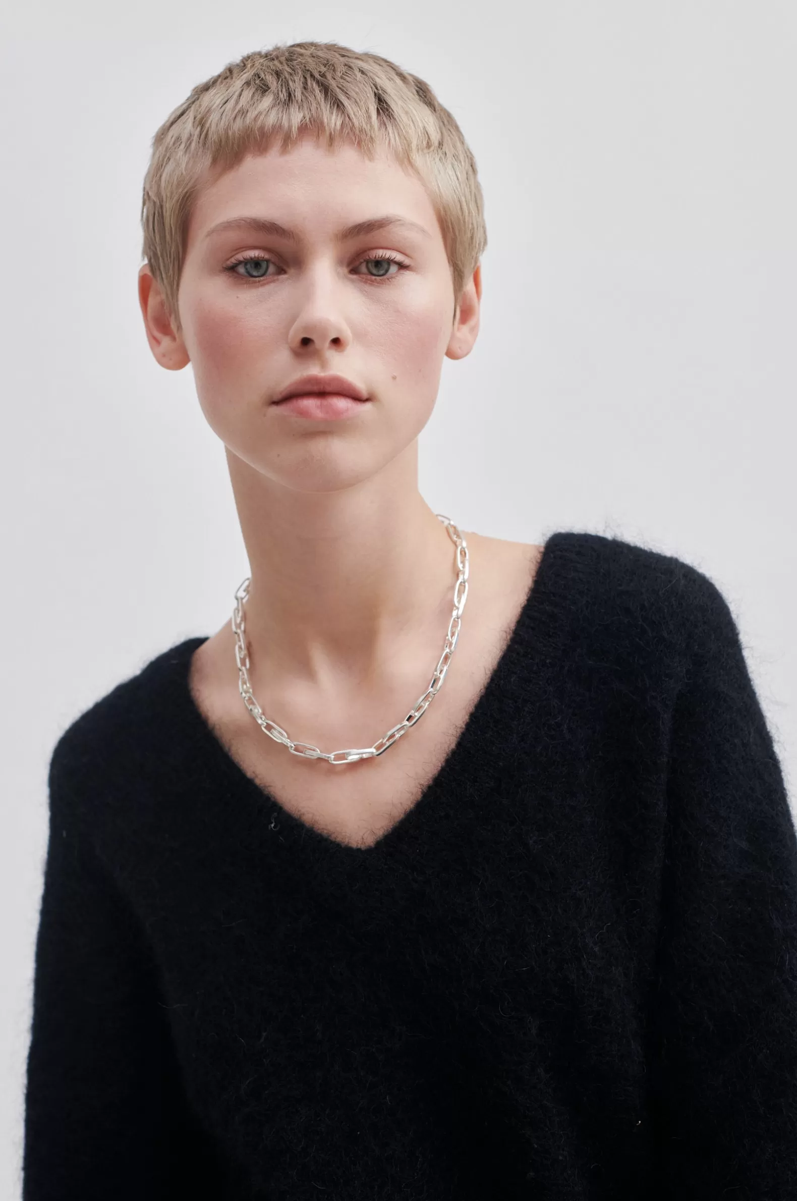 Second Female Brook Knit Oversize V-Neck- Knitwear And Cardigans