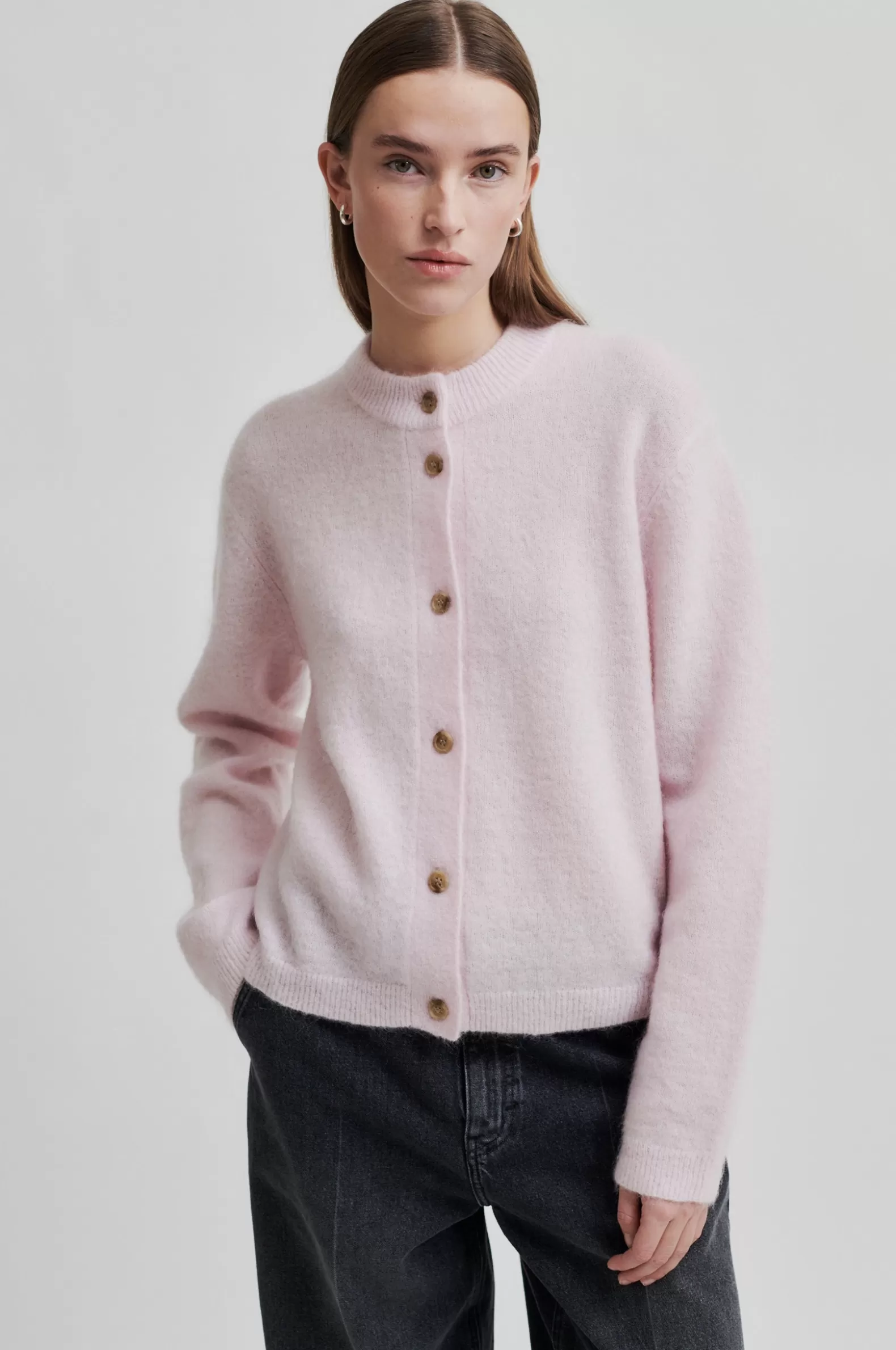 Second Female Brook Knit Plain Cardigan- Knitwear And Cardigans