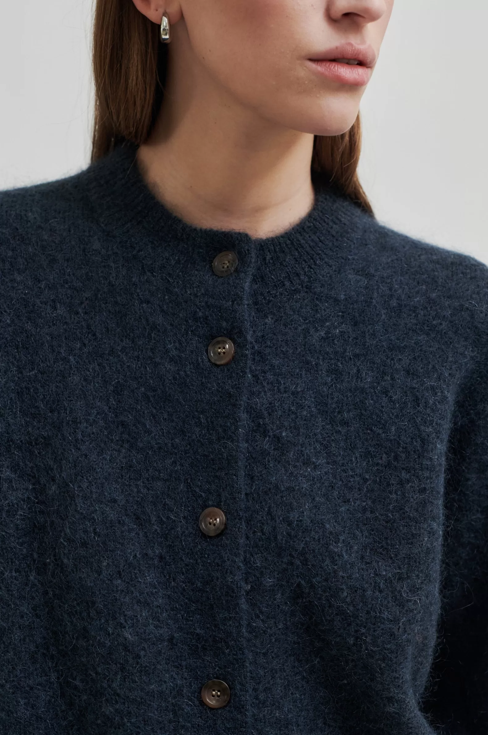 Second Female Brook Knit Plain Cardigan- Knitwear And Cardigans