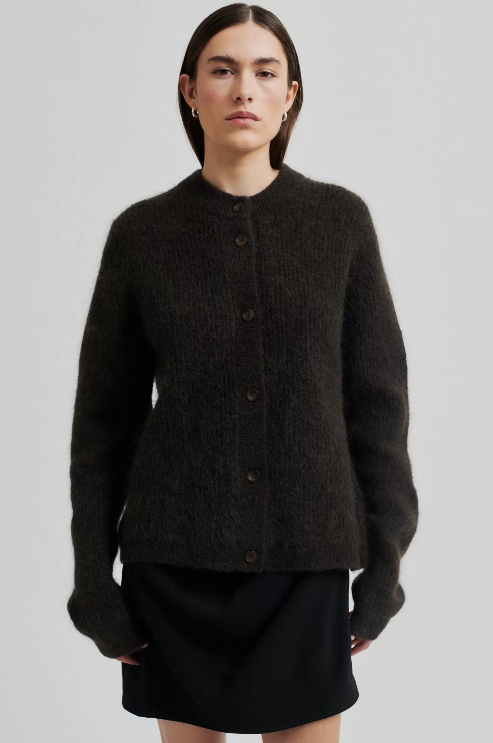 Second Female Brook Knit Rib Cardigan- Knitwear And Cardigans