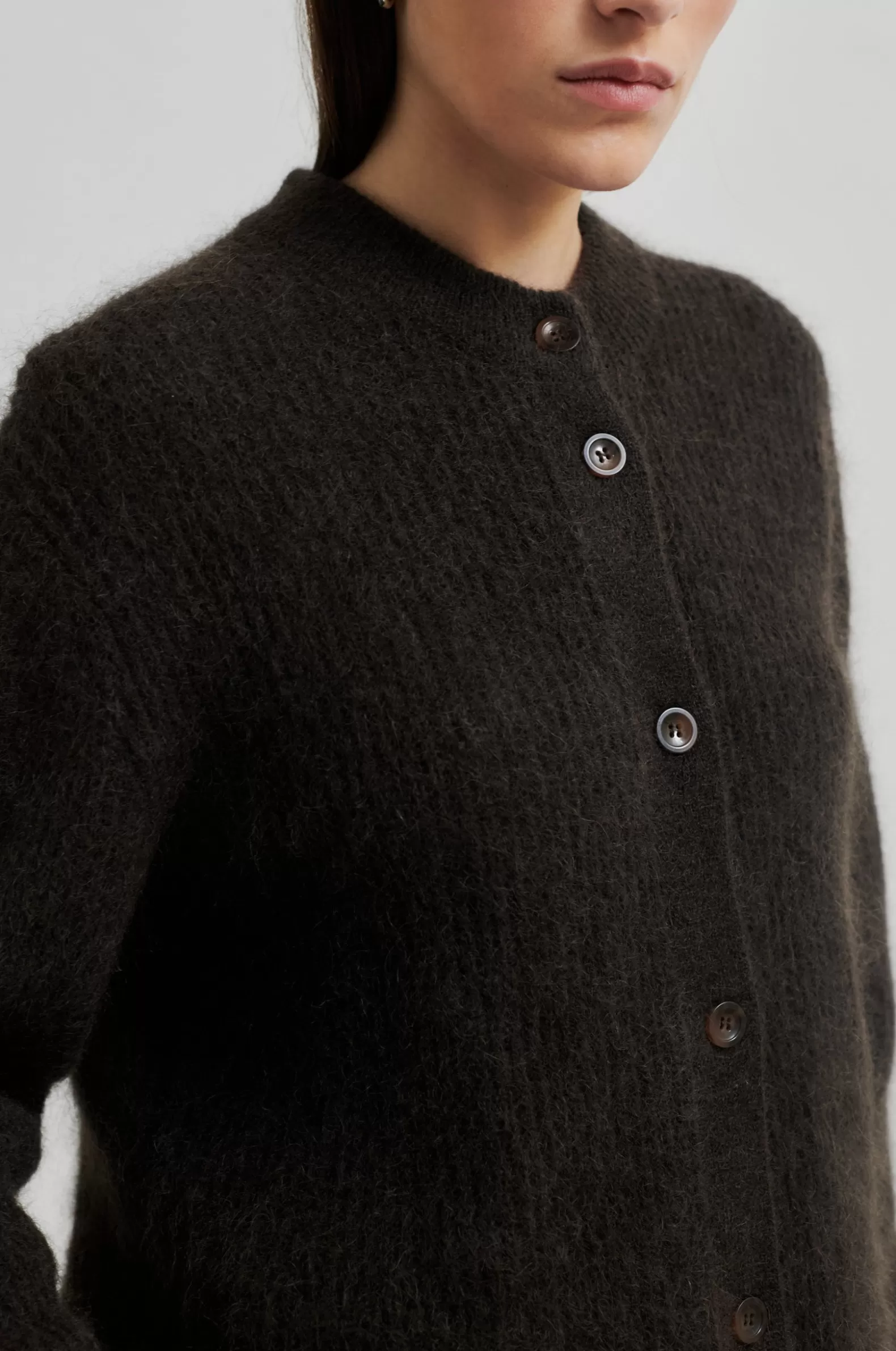 Second Female Brook Knit Rib Cardigan- Knitwear And Cardigans