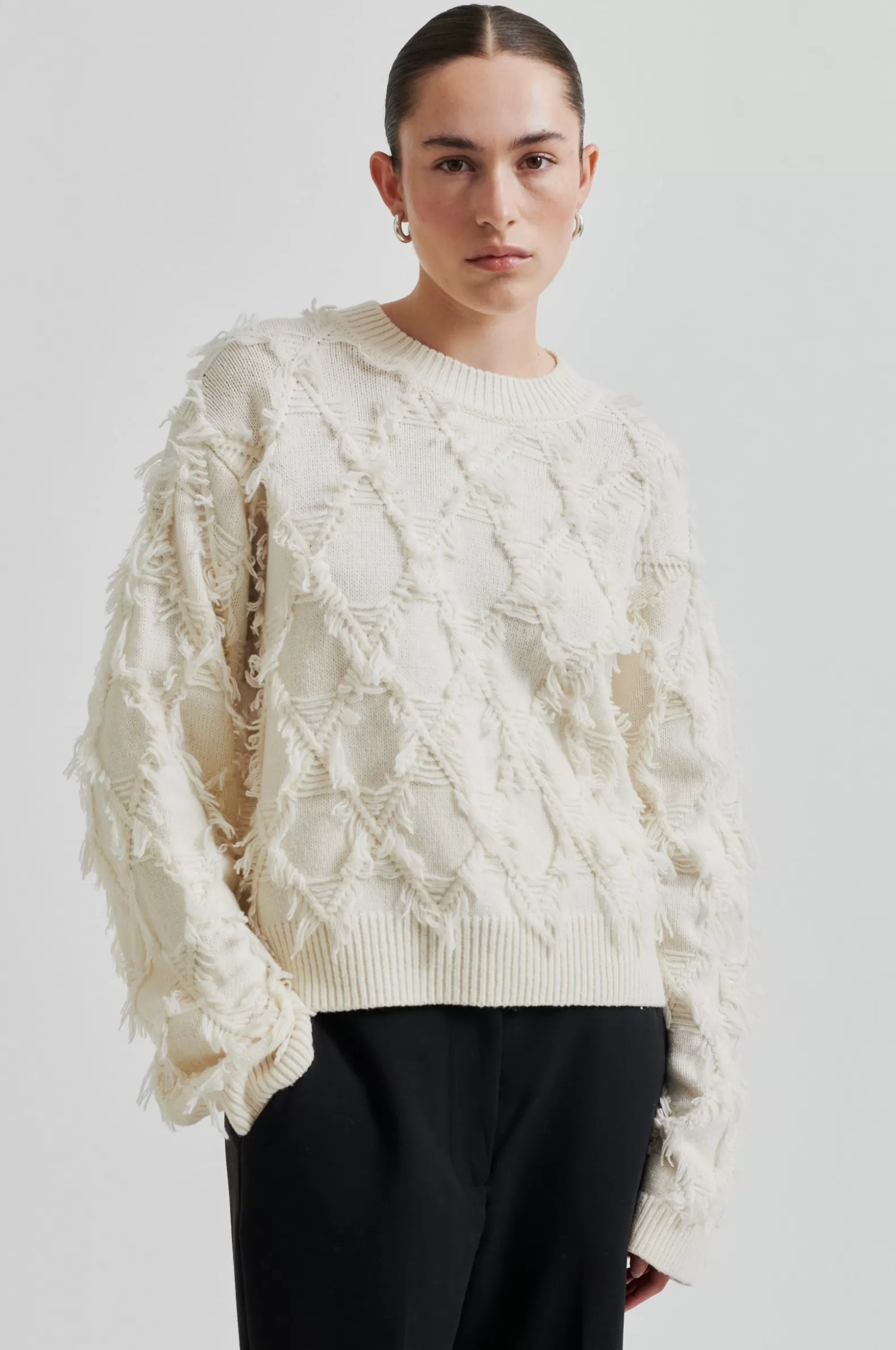 Second Female Carli Knit O-Neck- Knitwear And Cardigans