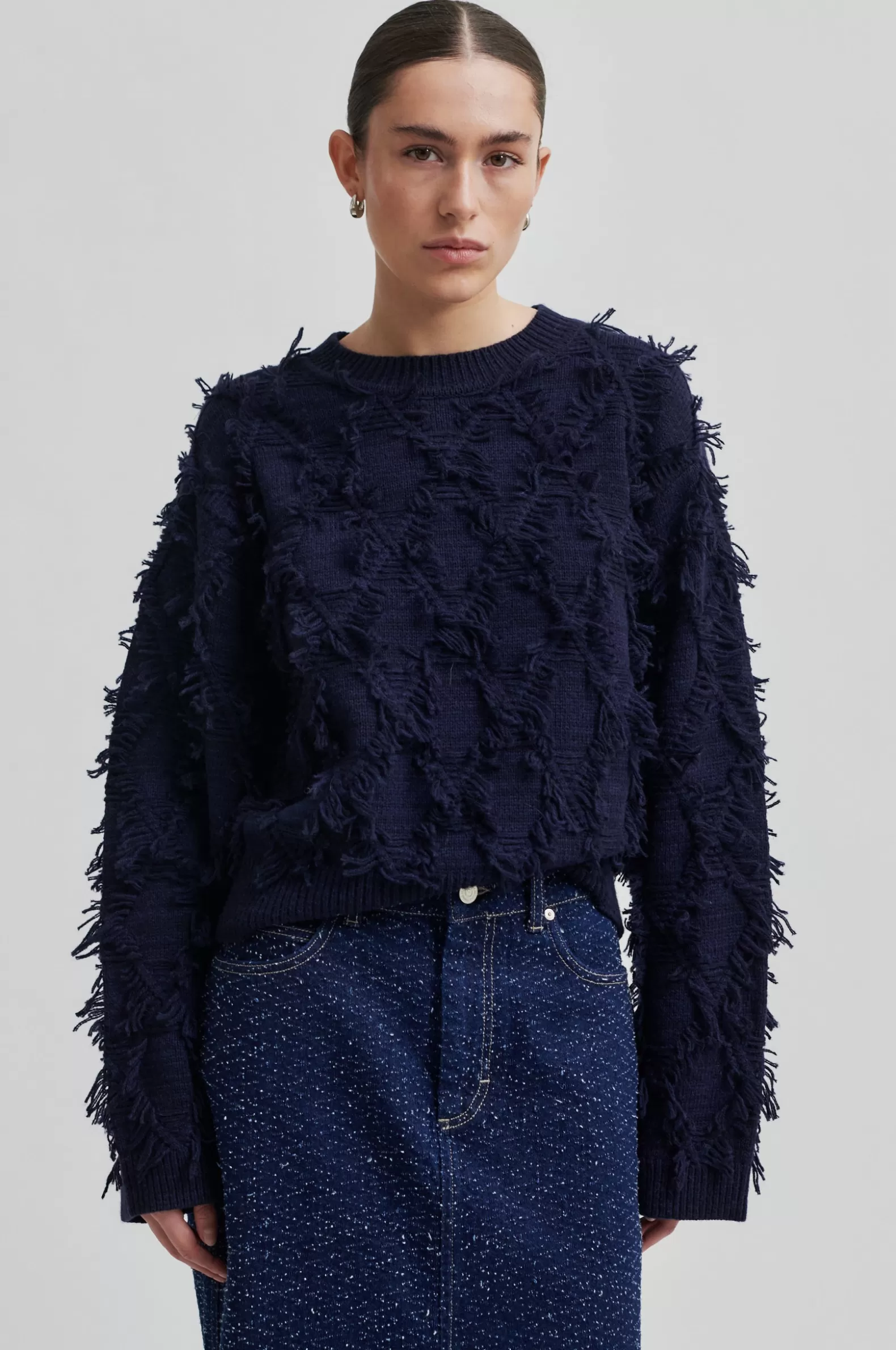 Second Female Carli Knit O-Neck- Knitwear And Cardigans