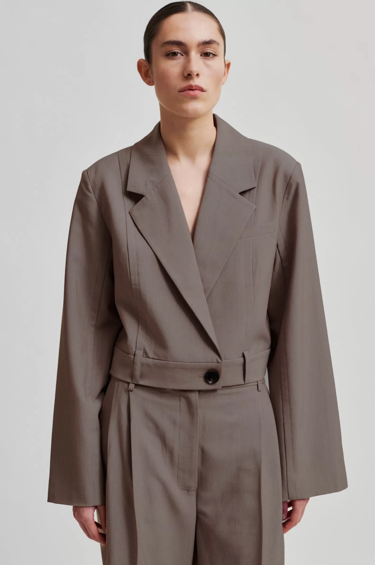 Second Female Carly Cropped Blazer- Blazers