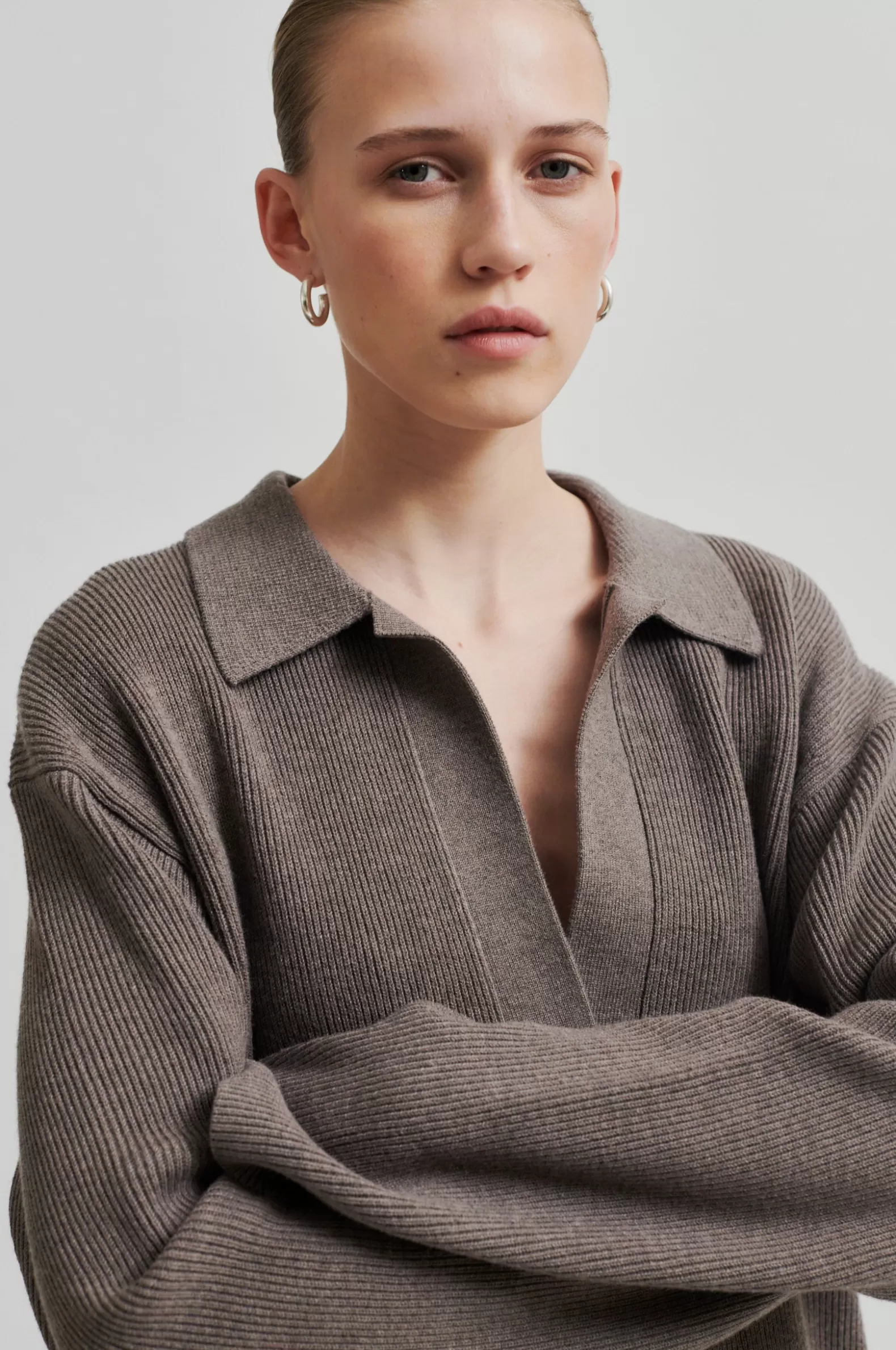 Second Female Colada Knit Collar- Knitwear And Cardigans