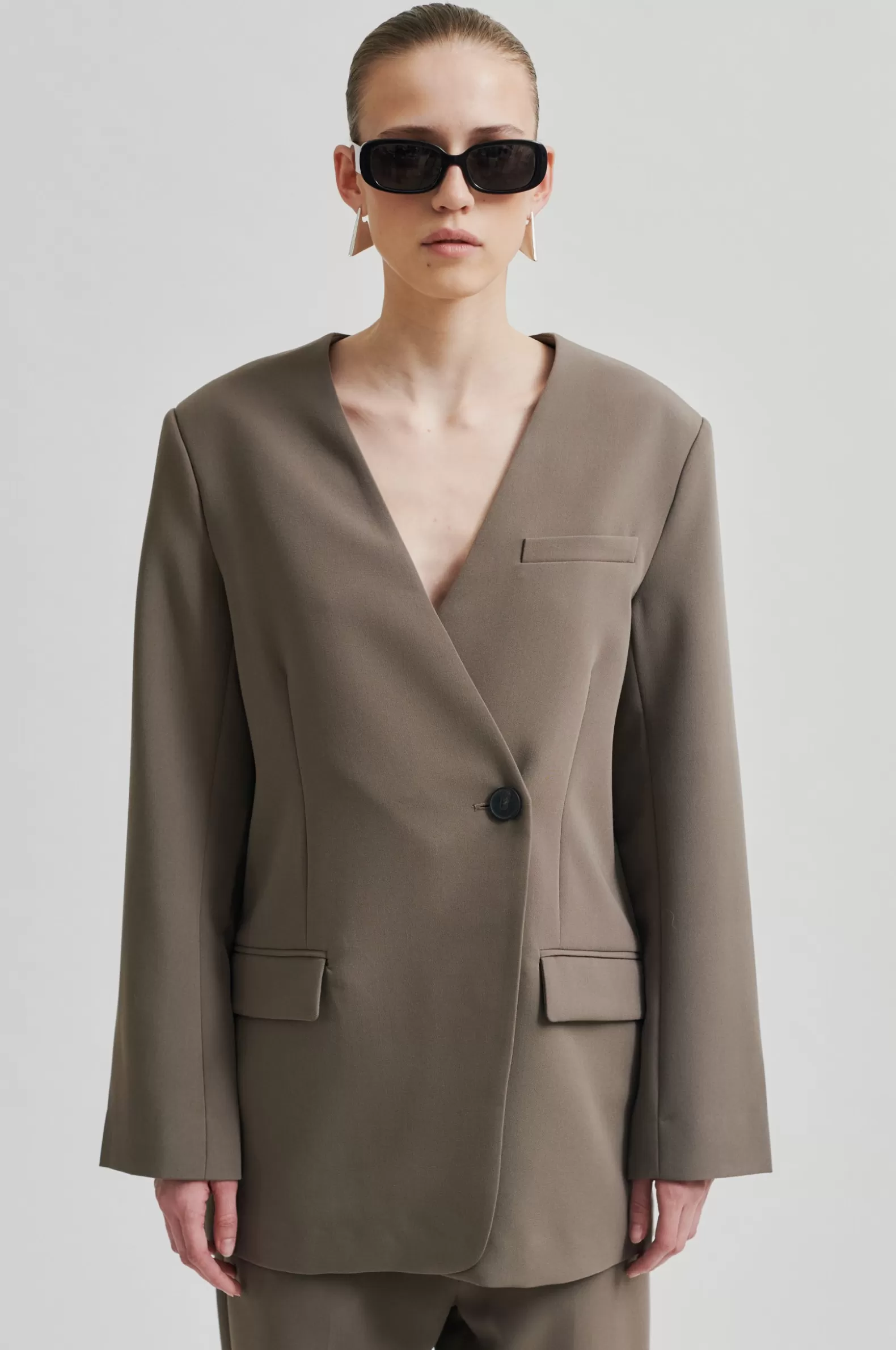 Second Female Evie Simple Blazer- Blazers