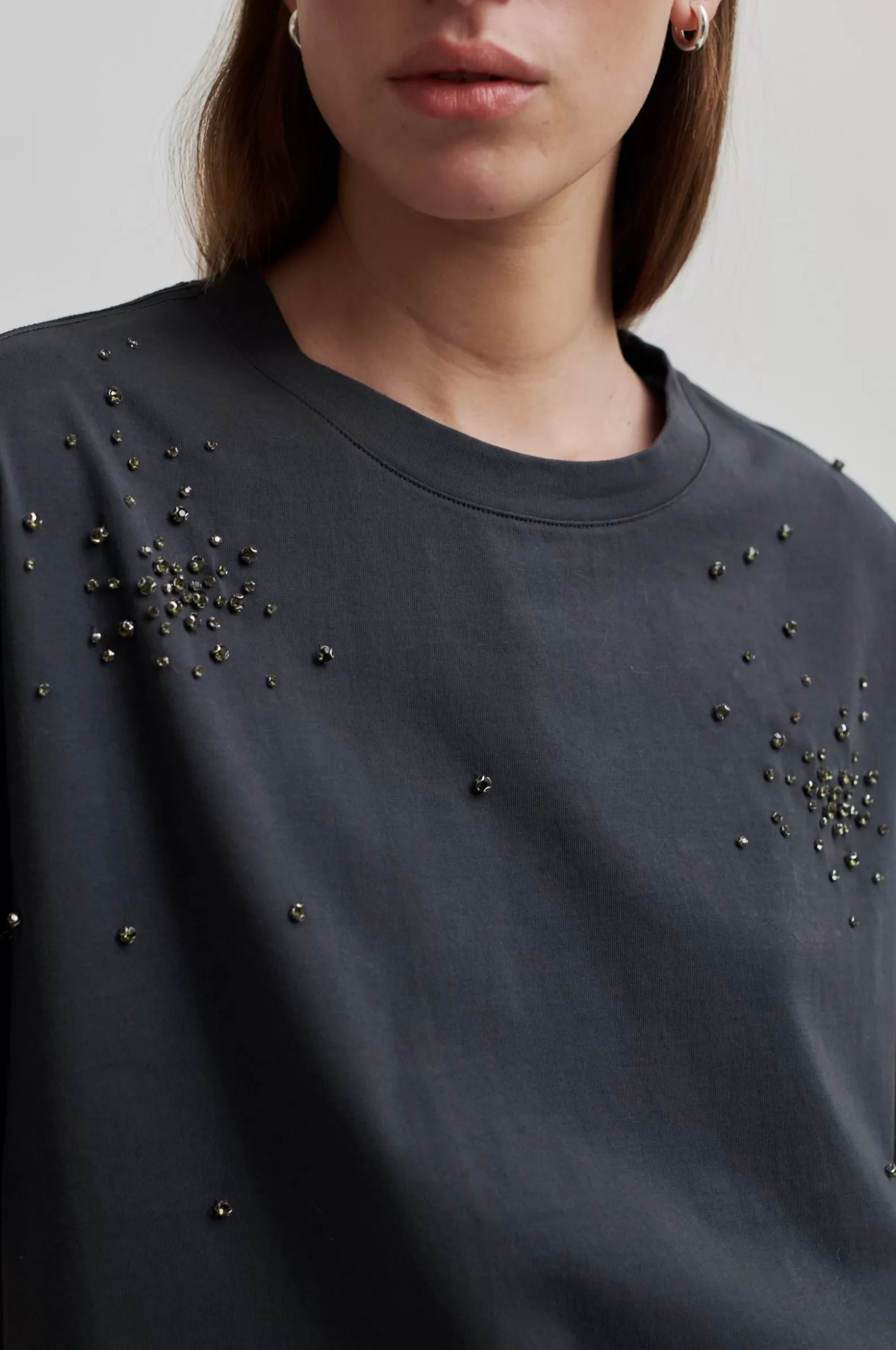 Second Female Glitta Sparkling Tee- Tops And T-shirts