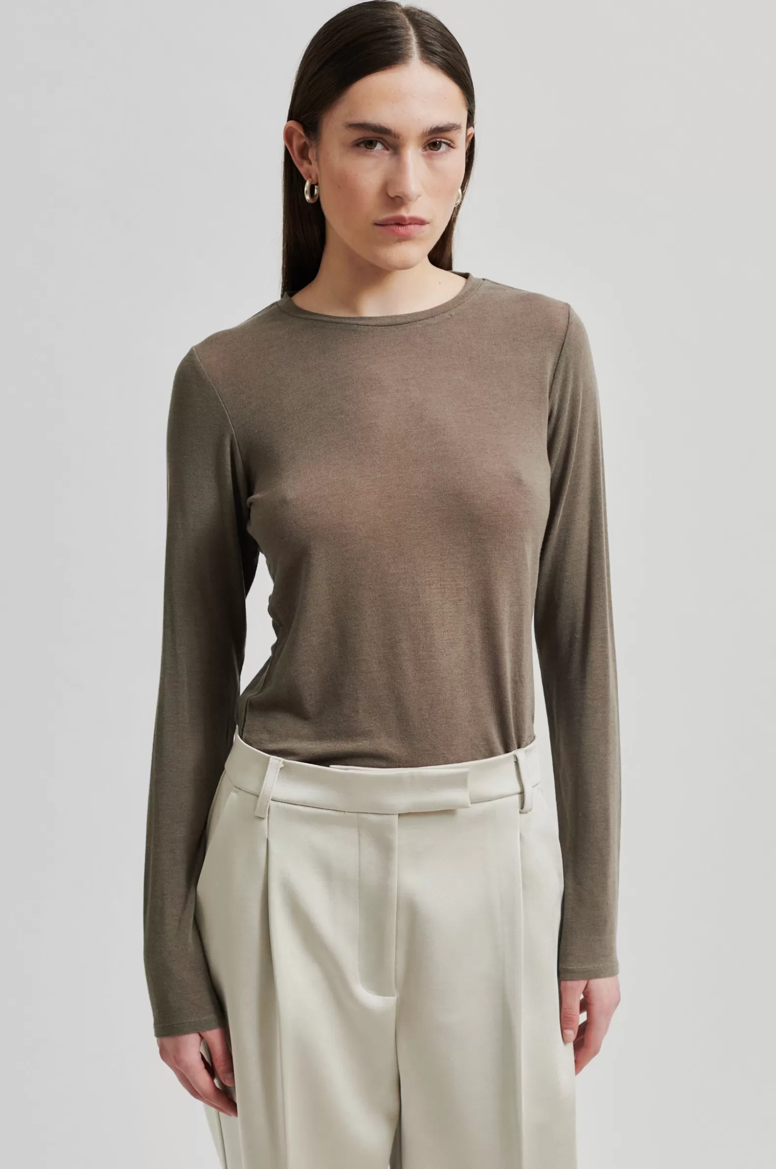 Second Female Matima O-Neck Tee- Tops And T-shirts