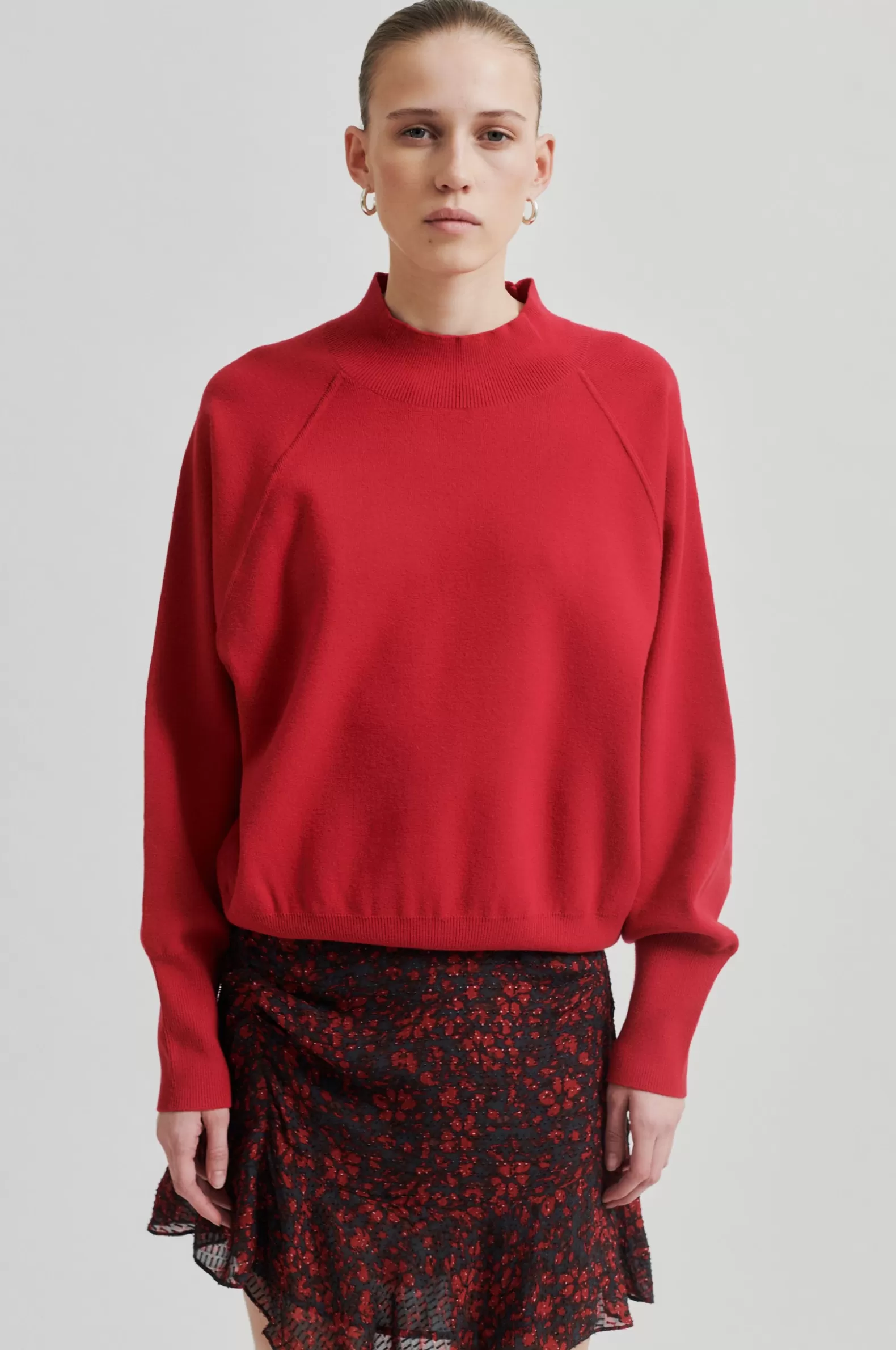 Second Female Octavia Knit T-Neck- Knitwear And Cardigans