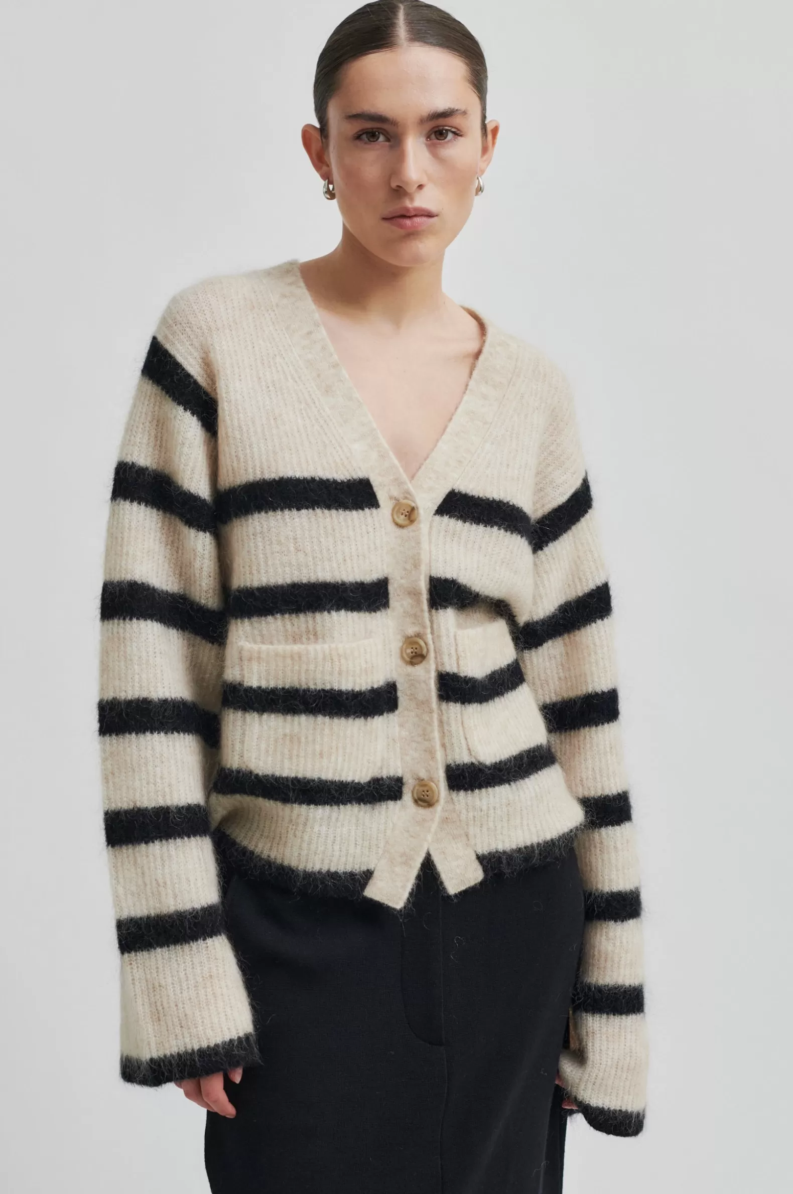 Second Female Ovalis Knit Wide Sleeve Cardigan- Knitwear And Cardigans