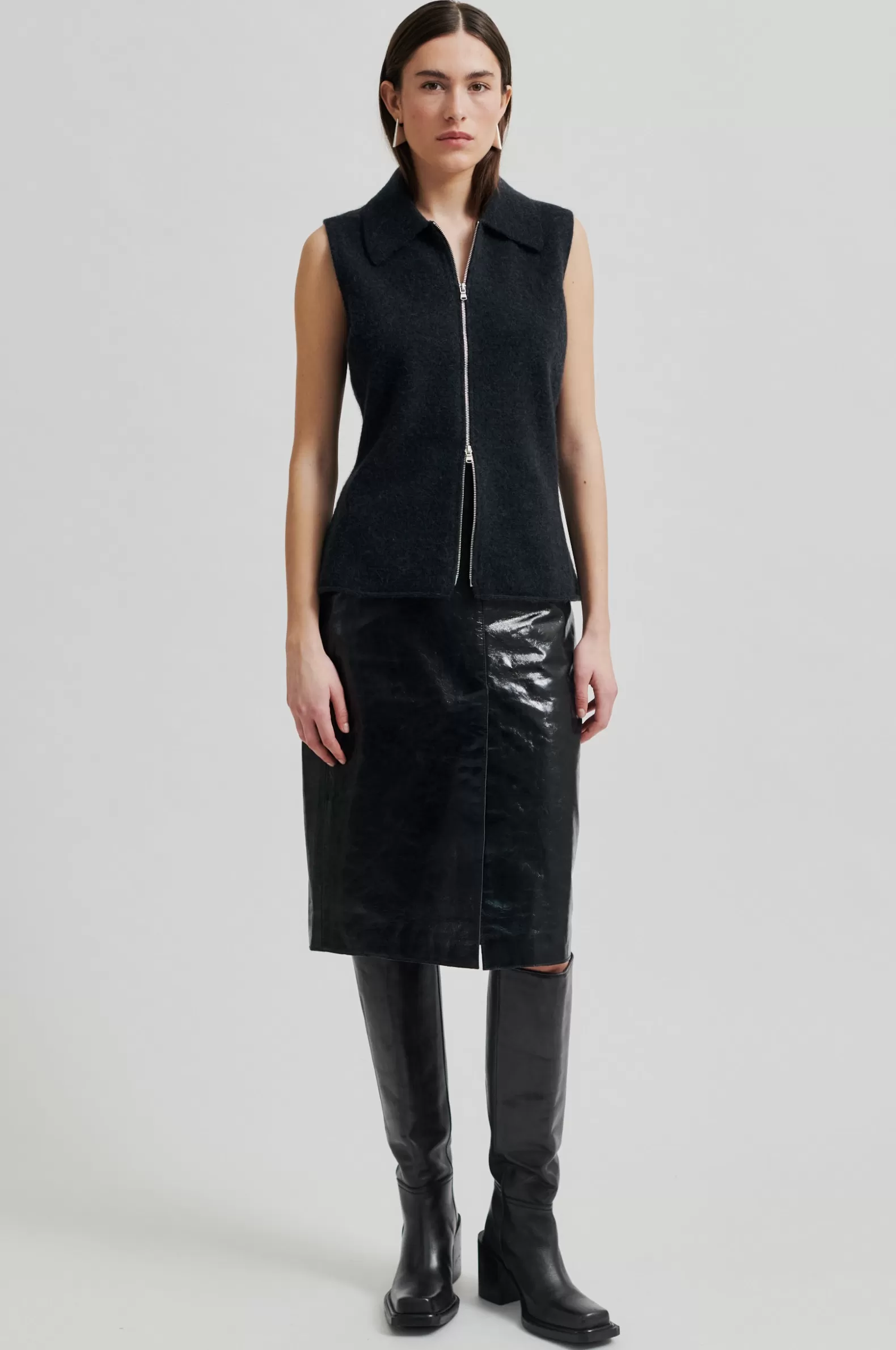 Second Female Queens Leather Skirt- Skirts And Shorts