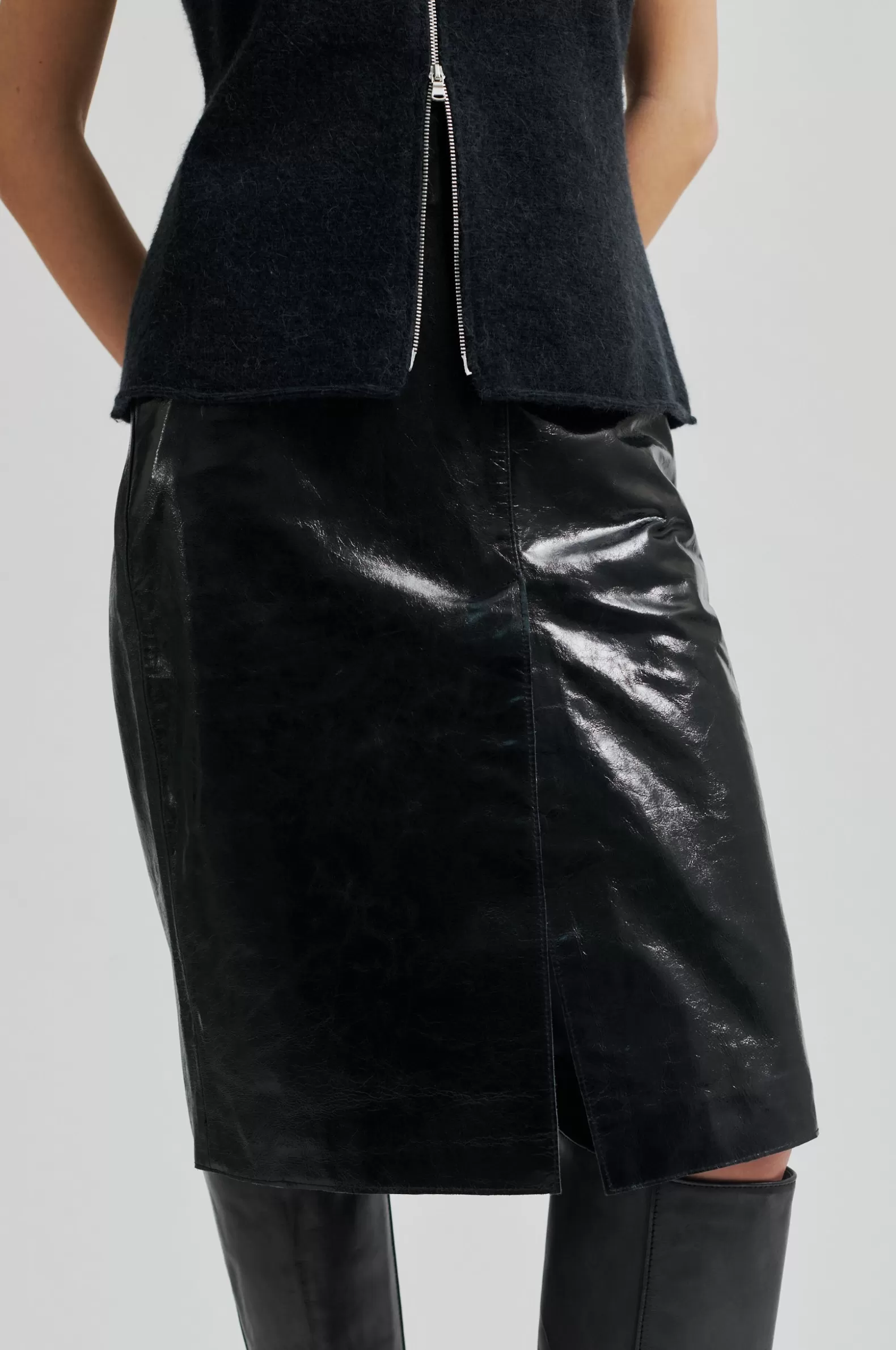 Second Female Queens Leather Skirt- Skirts And Shorts