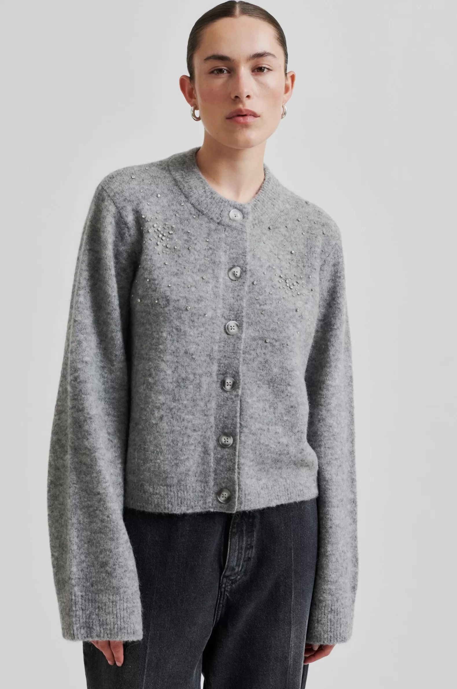 sparkling_knit_cardigan_3-2.webp Second Female Sparkling Knit Cardigan- Knitwear And Cardigans