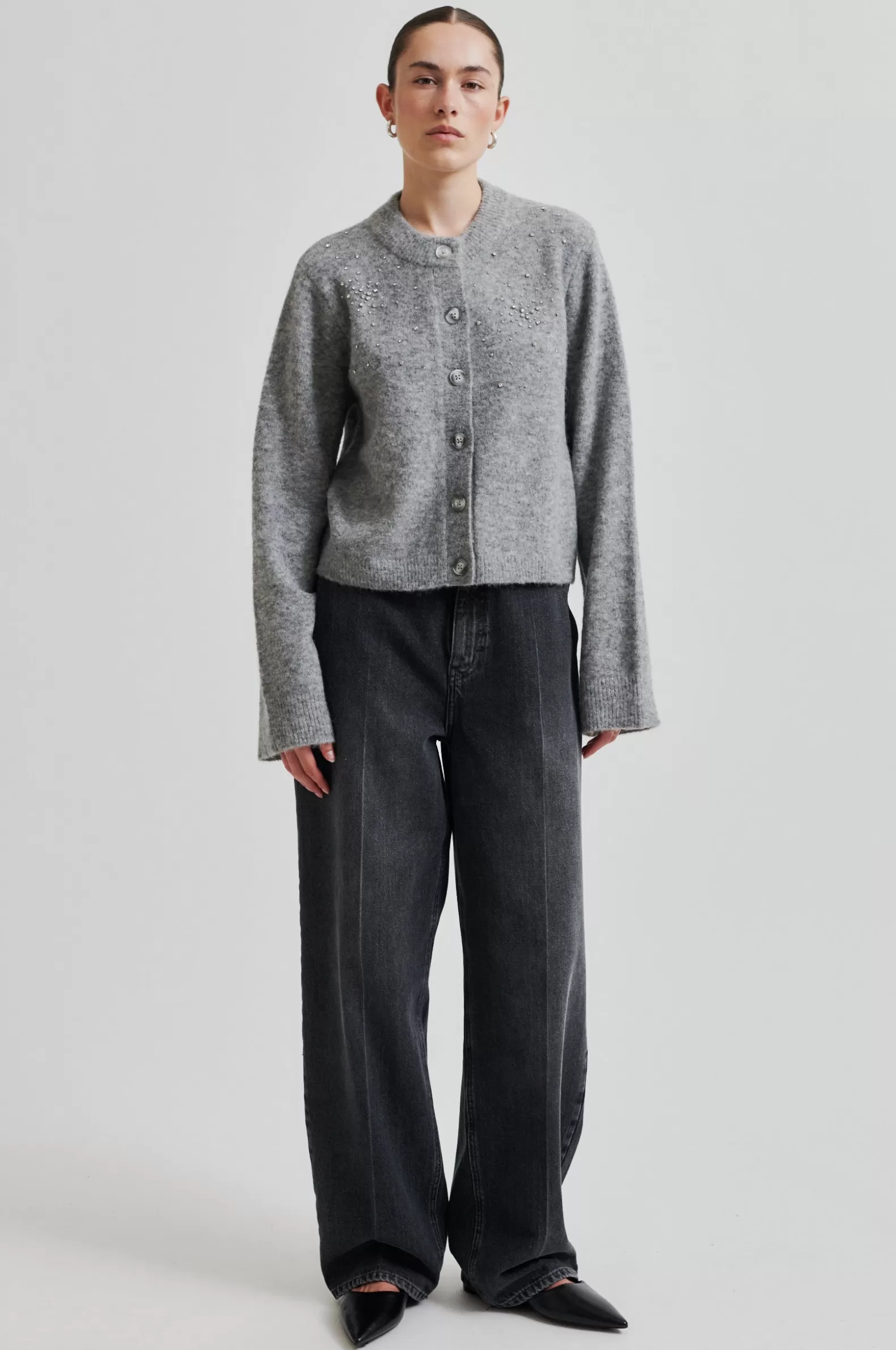 sparkling_knit_cardigan_4-2.webp Second Female Sparkling Knit Cardigan- Knitwear And Cardigans