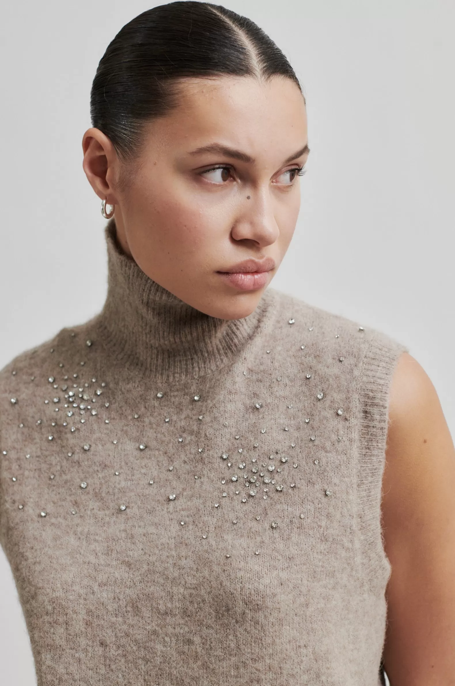 Second Female Sparkling Knit Vest- Knitwear And Cardigans